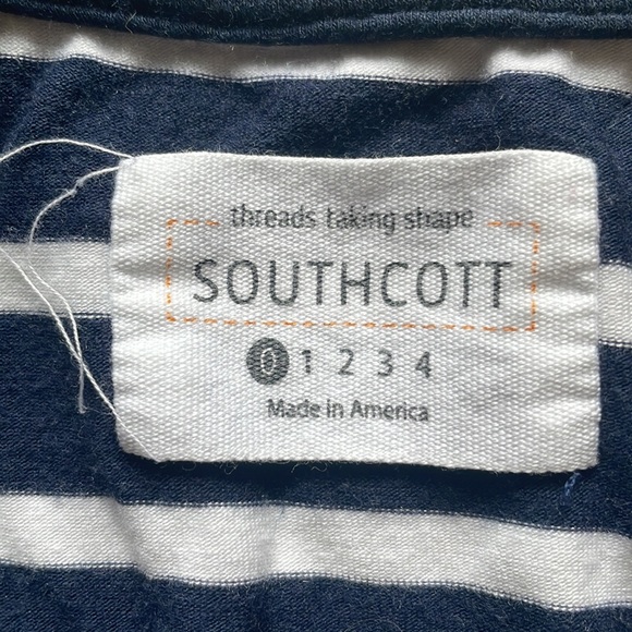 Southcott navy and white striped tank top - Picture 2 of 4